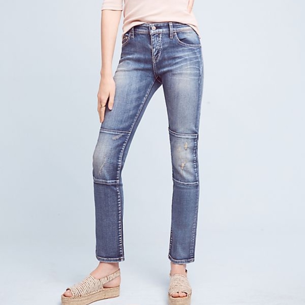 Pilcro Parallel Mid Rise Straight Leg Jean Size 27